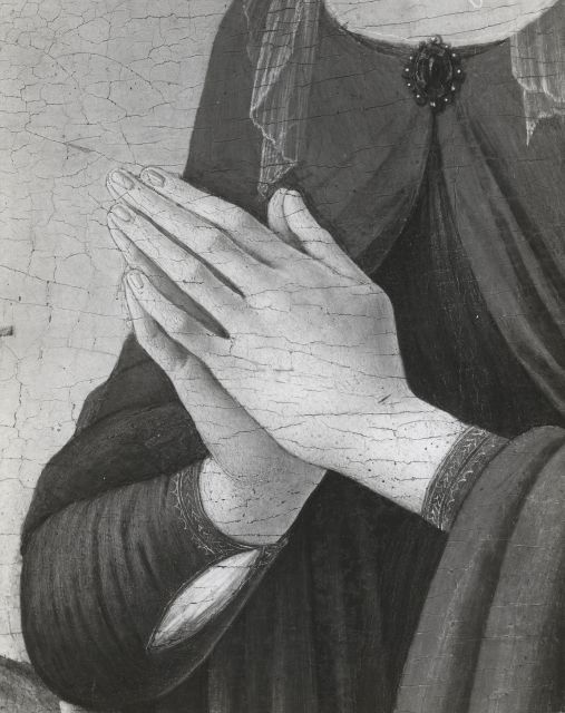 A. C. Cooper — Maestro della predella di Casa Colonna - sec. XV - Madonna in adorazione del Bambino con san Giovannino — particolare
